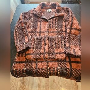 LIV Women's Kinsley Sherpa Long Coat Sz M